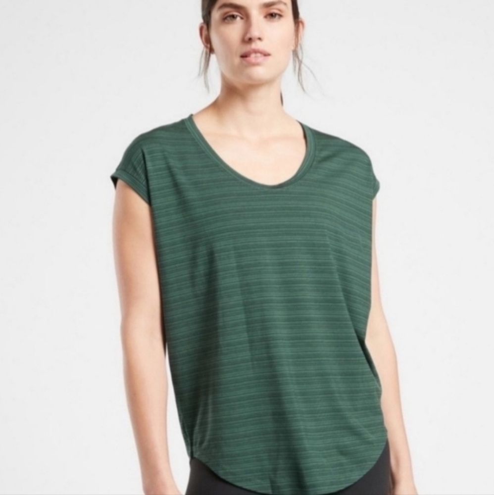 Athleta Cloudlight Stratus Striped Tee